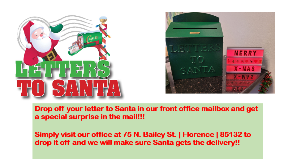 Pinal County Superintendent Office LETTERS TO SANTA!!!!!